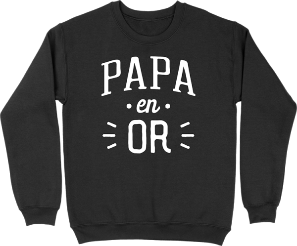 Pull homme papa en or