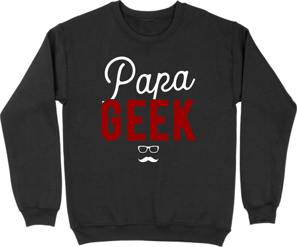 Pull homme papa geek