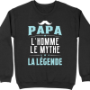 Pull homme papa la legende