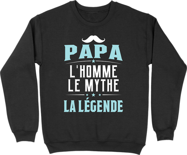 Pull homme papa la legende