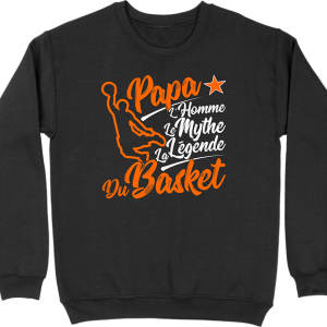 Pull homme papa la legende du basket Pull homme papa la legende du basket