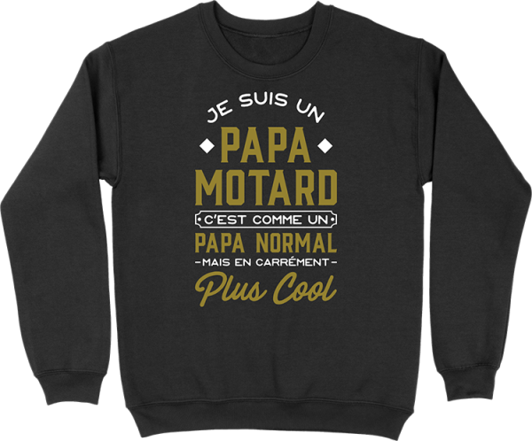 Pull homme papa motard