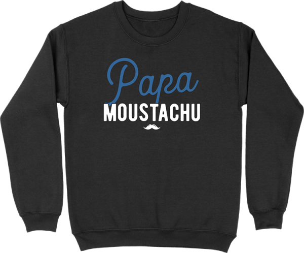 Pull homme papa moustachu