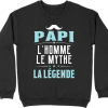 Pull homme papi la legende