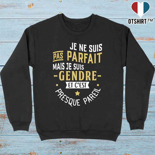 Pull homme pas parfait mais gendre