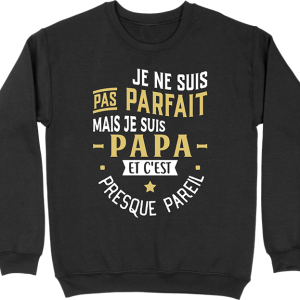 Pull homme pas parfait papa Pull homme pas parfait papa