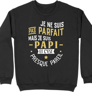 Pull homme pas parfait papi Pull homme pas parfait papi
