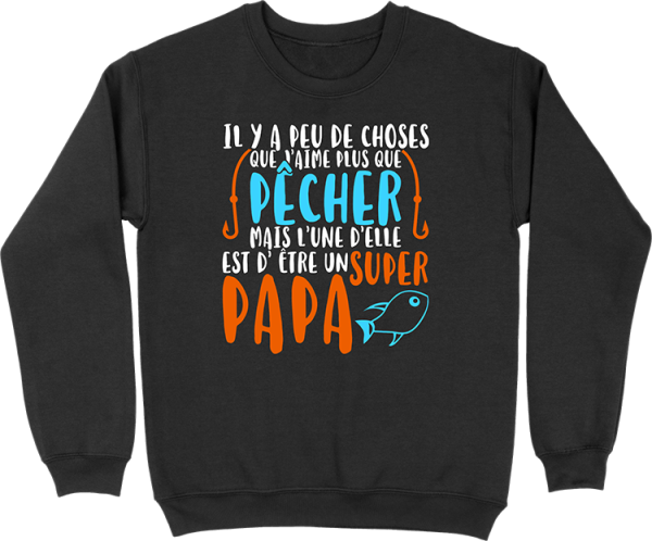 Pull homme pecheur et super papa