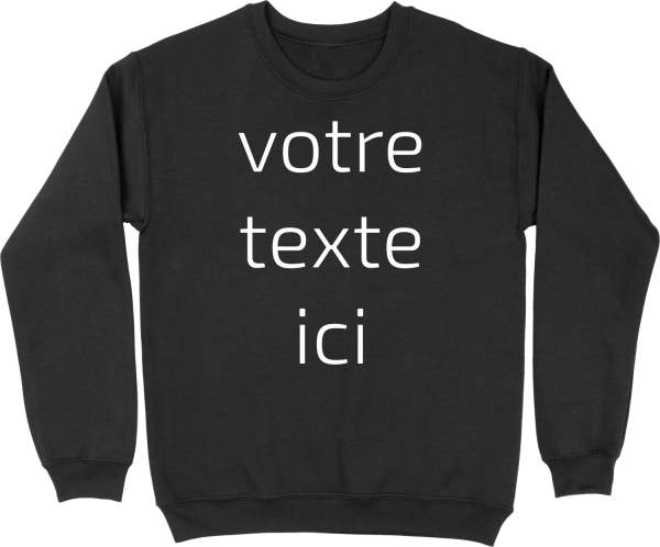 Pull homme personnalise avec votre texte