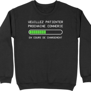 Pull homme prochaine connerie en cours Pull homme prochaine connerie en cours