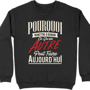 Pull homme remettre a demain Pull homme remettre a demain