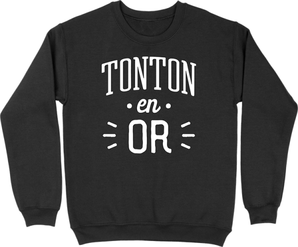 Pull homme tonton en or