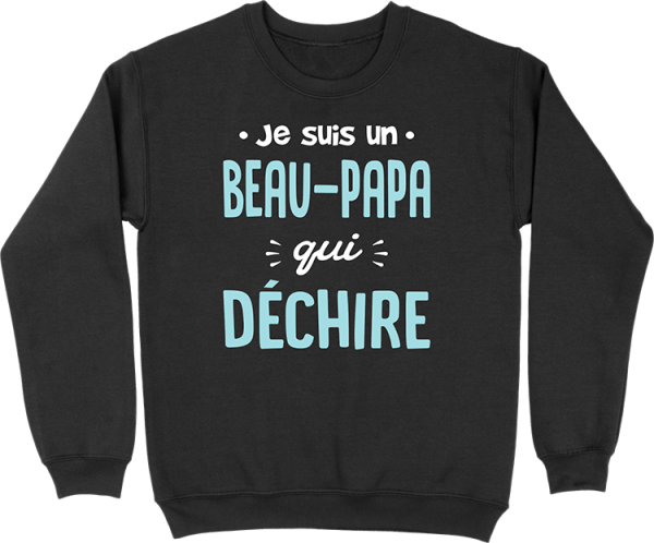 Pull homme un beau-papa qui dechire