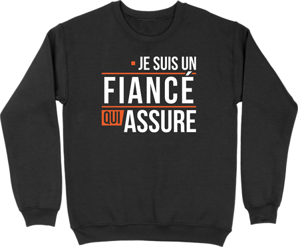 Pull homme un fiance qui assure