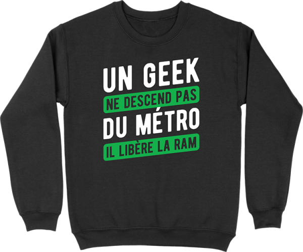 Pull homme un geek libere la ram