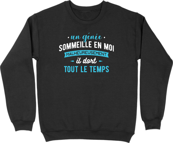 Pull homme un genie sommeille en moi