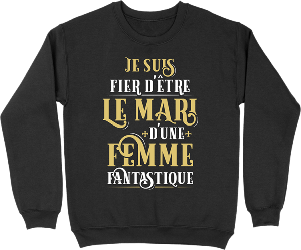 Pull homme un mari fier