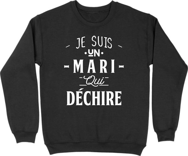 Pull homme un mari qui dechire