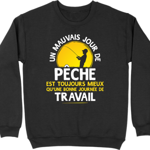 Pull homme un mauvais jour de peche Pull homme un mauvais jour de peche