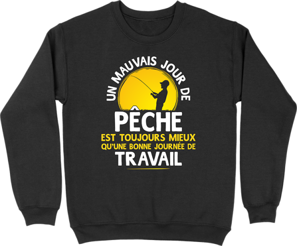 Pull homme un mauvais jour de peche