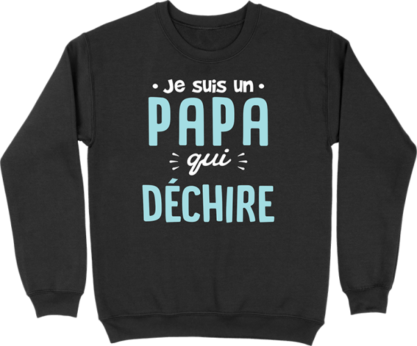 Pull homme un papa qui dechire