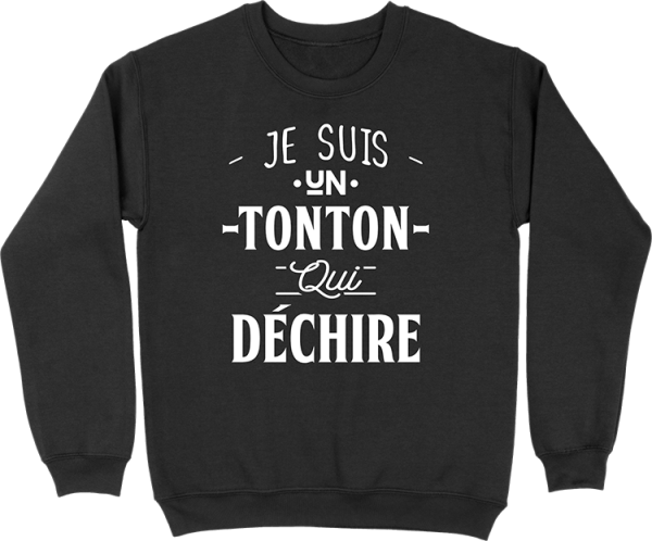 Pull homme un tonton qui dechire