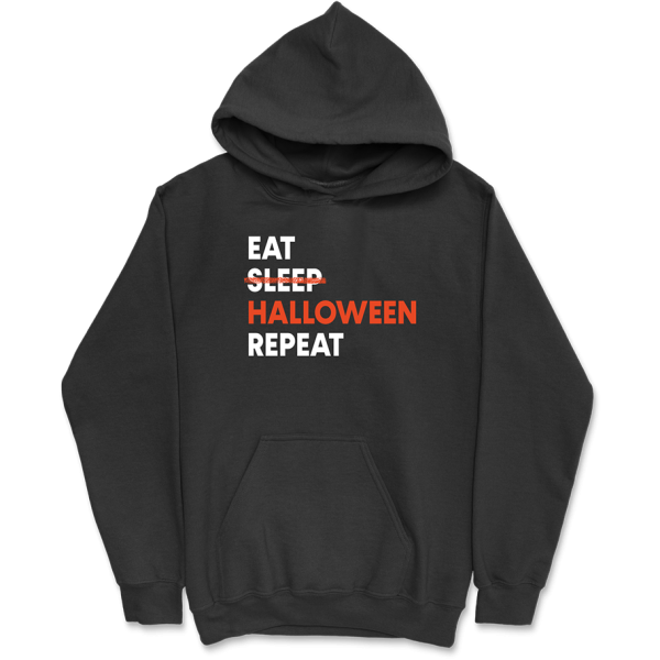 Sweat a capuche homme Eat sleep halloween repeat