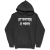 Sweat a capuche homme attention je mords