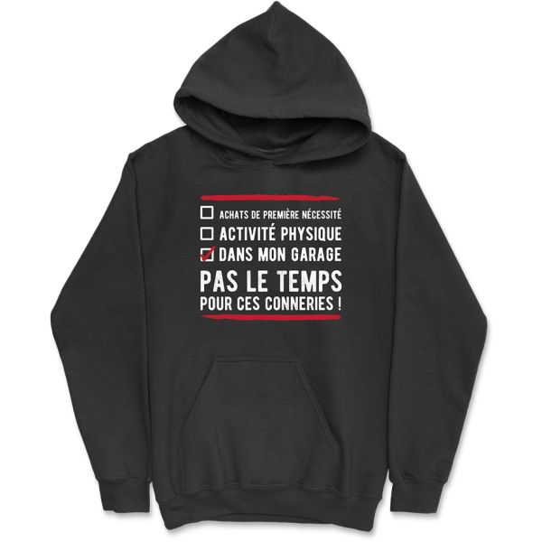 Sweat a capuche homme attestation dans mon garage