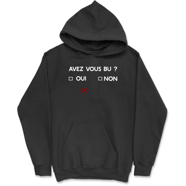 Sweat a capuche homme avez vous bu