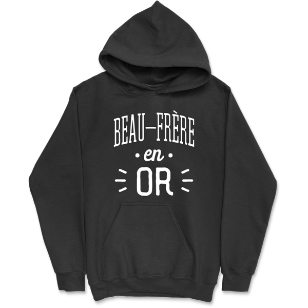 Sweat a capuche homme beau-frere en or