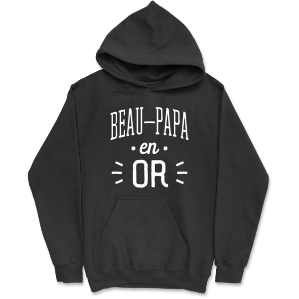 Sweat a capuche homme beau-papa en or