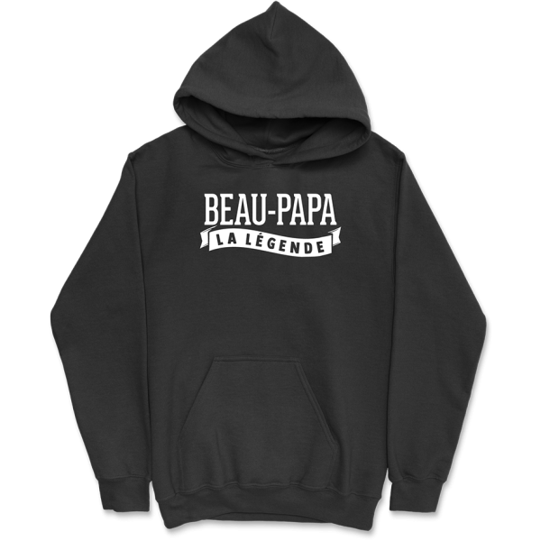 Sweat a capuche homme beau papa la legende