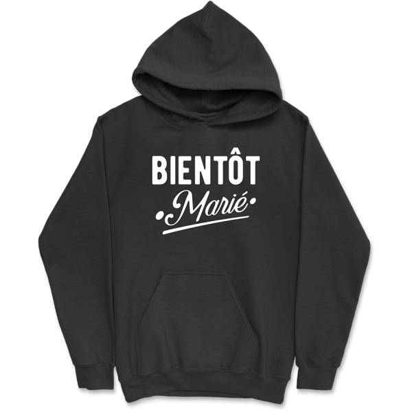 Sweat a capuche homme bientot marie