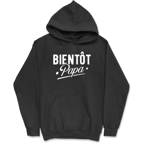 Sweat a capuche homme bientot papa