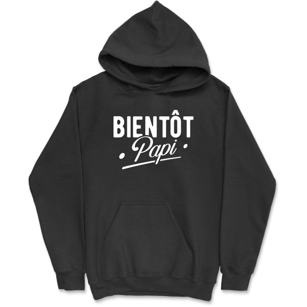 Sweat a capuche homme bientot papi