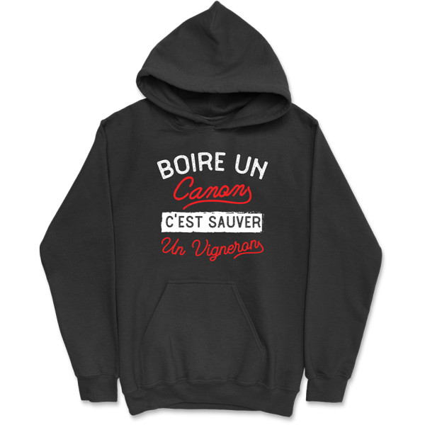 Sweat a capuche homme boire pour sauver