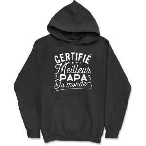 Sweat a capuche homme certifie meilleur papa
