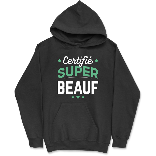 Sweat a capuche homme certifie super beauf