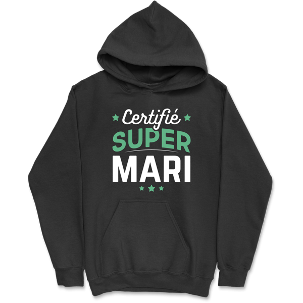 Sweat a capuche homme certifie super mari