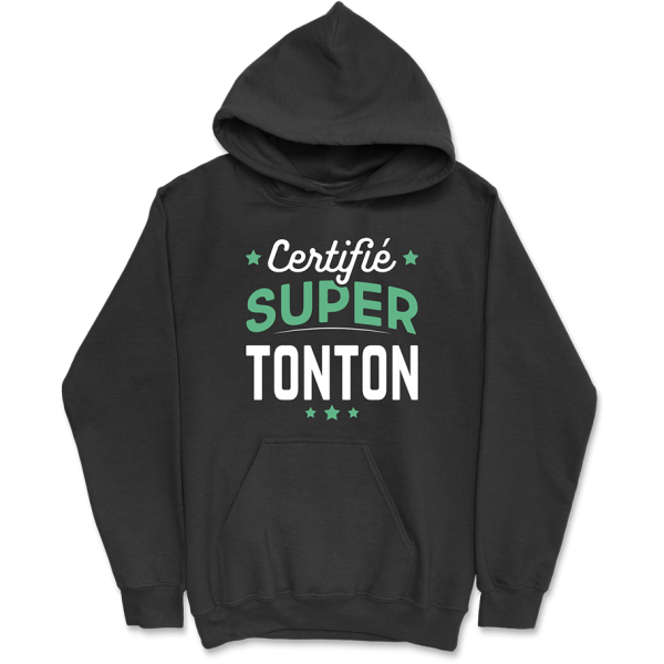 Sweat a capuche homme certifie super tonton