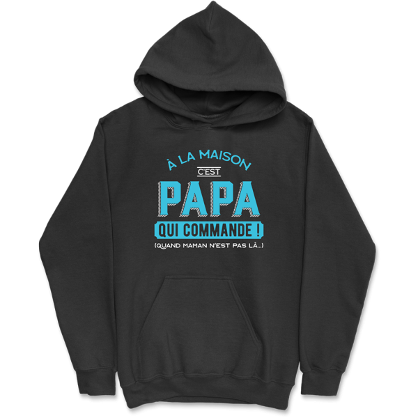 Sweat a capuche homme c’est papa qui commande