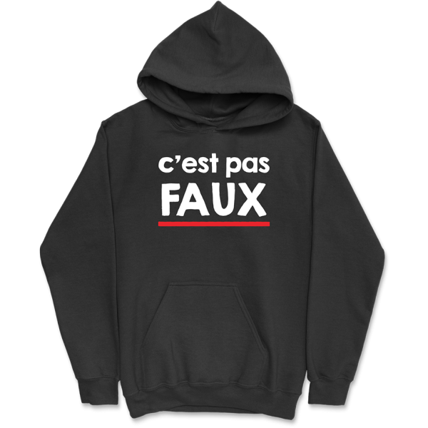 Sweat a capuche homme c’est pas faux