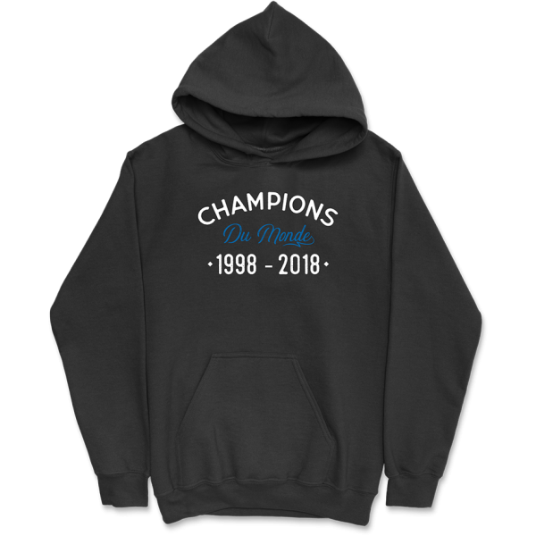 Sweat a capuche homme champions du monde sport