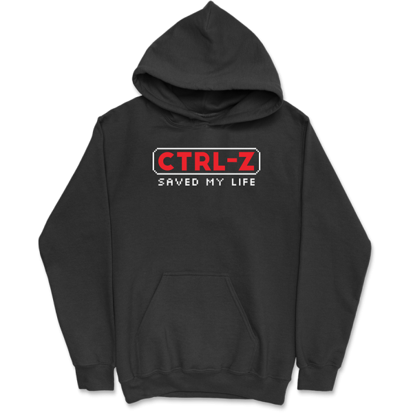 Sweat a capuche homme ctrl-z saved my life