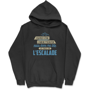 Sweat a capuche homme dans ma tete escalade