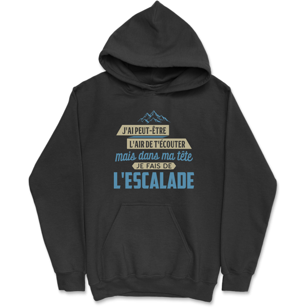 Sweat a capuche homme dans ma tete escalade