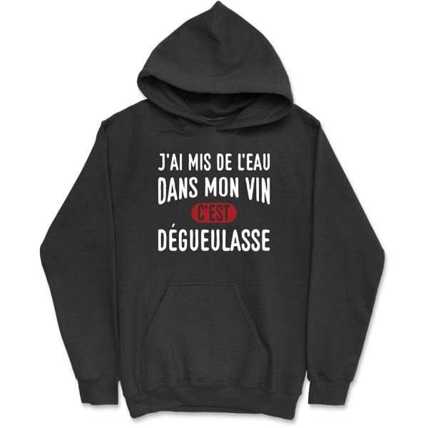 Sweat a capuche homme de l’eau dans mon vin