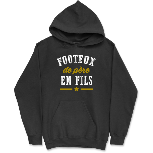 Sweat a capuche homme footeux de pere en fils