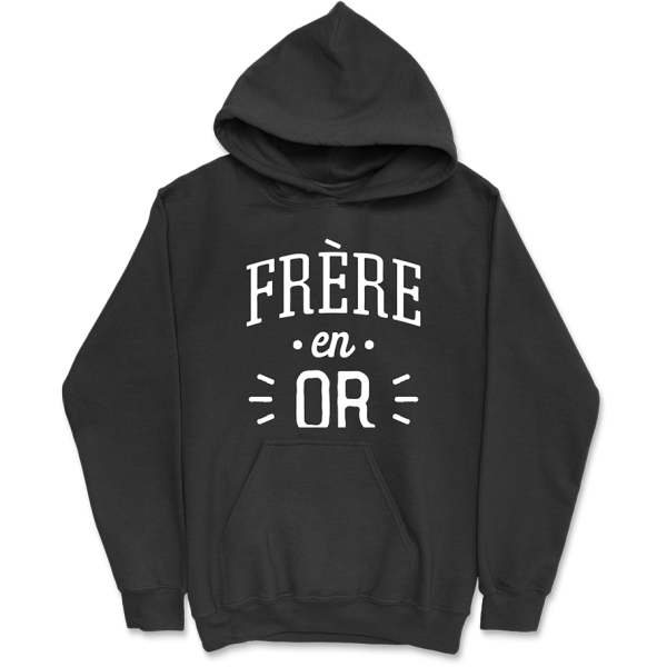 Sweat a capuche homme frere en or